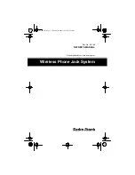 Предварительный просмотр 1 страницы Radio Shack Wireless Phone Jack System Owner'S Manual