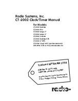 Radio Systems CT-2002 2" GPS Manual preview