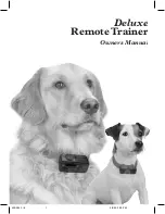 Предварительный просмотр 1 страницы Radio Systems Deluxe Remote Trainer Owner'S Manual