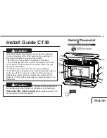 Preview for 1 page of Radio Thermostat CT30 Install Manual