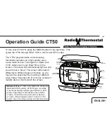 Radio Thermostat CT50 Operation Manual preview