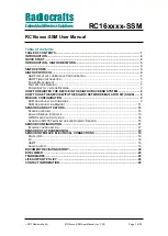 Preview for 1 page of Radiocrafts RC1682-SSM User Manual