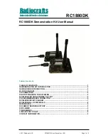 Предварительный просмотр 1 страницы Radiocrafts RC1880DK User Manual