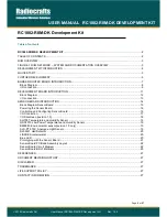 Preview for 2 page of Radiocrafts RC1882-RIIM-DK User Manual