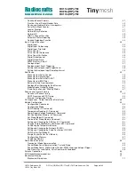 Preview for 4 page of Radiocrafts Tinymesh RC11 -TM Series Manual