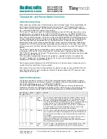 Preview for 19 page of Radiocrafts Tinymesh RC11 -TM Series Manual