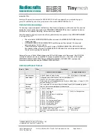 Preview for 26 page of Radiocrafts Tinymesh RC11 -TM Series Manual