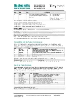 Preview for 27 page of Radiocrafts Tinymesh RC11 -TM Series Manual