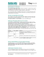 Preview for 53 page of Radiocrafts Tinymesh RC11 -TM Series Manual