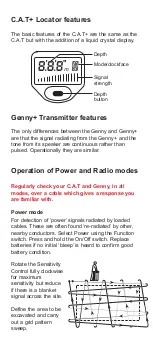 Предварительный просмотр 3 страницы Radiodetection C.A.T User Manual