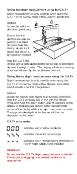 Предварительный просмотр 9 страницы Radiodetection C.A.T User Manual