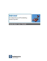 Radiodetection RD1000 Operation Manual preview