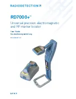 Radiodetection RD7000 Plus User Manual предпросмотр