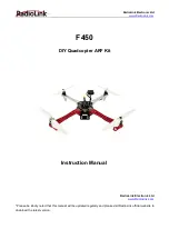 RadioLink F450 Instruction Manual preview