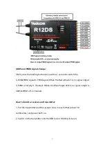 Предварительный просмотр 3 страницы RadioLink R12DS Manual