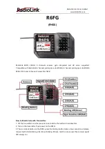 Предварительный просмотр 1 страницы RadioLink R6FG Manual