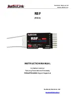 Preview for 1 page of RadioLink R8F Instruction Manual