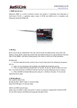 Preview for 3 page of RadioLink R8SM Instruction Manual