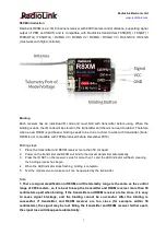 Предварительный просмотр 4 страницы RadioLink R8XM Instruction Manual