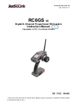 RadioLink RC6GS V2 Instruction Manual предпросмотр