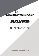 Предварительный просмотр 1 страницы RadioMaster BOXER Quick Start Manual