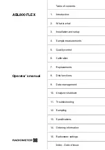 Preview for 9 page of RADIOMETER ABL800 FLEX Operator'S Manual