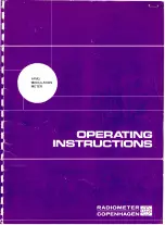 Preview for 1 page of RADIOMETER AFM2 Operating Instructions Manual