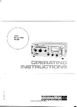 Preview for 3 page of RADIOMETER AFM2 Operating Instructions Manual