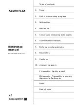 Preview for 7 page of RADIOMETER FLEX ABL90 Reference Manual