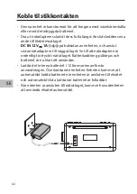 Предварительный просмотр 62 страницы Radionette Explorer REXE7WH15E Instruction Manual