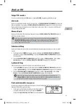 Preview for 39 page of Radionette Menuett RMEMPDB16E Instruction Manual