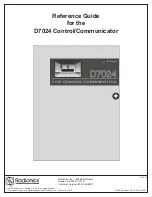 Radionics D7024 Reference Manual preview