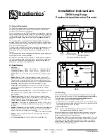 Preview for 1 page of Radionics D9580 Installation Instructions