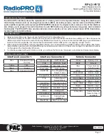 Preview for 1 page of RadioPRO RP4.2-HY12 Quick Start Manual