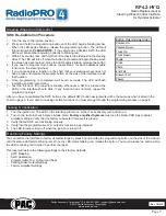 Preview for 5 page of RadioPRO RP4.2-HY12 Quick Start Manual