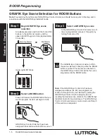 Предварительный просмотр 8 страницы radioRA GRAFIK Eye RA-GRXI Setup Manual Addendum