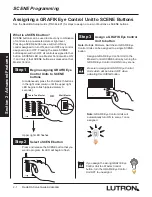 Предварительный просмотр 10 страницы radioRA GRAFIK Eye RA-GRXI Setup Manual Addendum