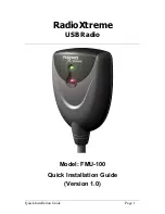 RadioXtreme FMU-100 Quick Installation Manual preview