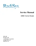 RadiSys 6200plus Series Service Manual preview