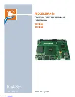 Preview for 1 page of RadiSys CE915GM Product Manual