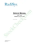 Preview for 1 page of RadiSys EPC-2102 P5000HX2 Series Service Manual