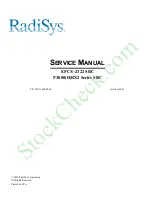 RadiSys EPC-2322 Service Manual preview