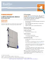 Preview for 2 page of RadiSys PROMENTUM ATCA-4300 Installation Manual