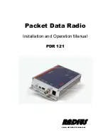 Radius PDR 121 Installation And Operation Manual preview