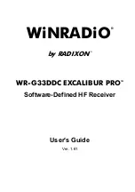 Preview for 1 page of RADIXON WiNRADiO EXCALIBUR PRO WR-G33DDC User Manual