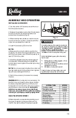 Предварительный просмотр 15 страницы RADLEY 1281-914 Owner'S Manual