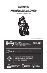 Preview for 22 page of RADLEY 1600PSI Owner'S Manual