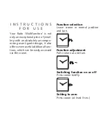 Preview for 1 page of Rado Ceramica Multifunction Instructions For Use Manual