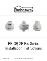 Preview for 1 page of RadonAway RP140 Installation Instructions Manual