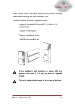 Preview for 17 page of RadonTec 50-012 Manual